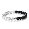 Chinese Style Turquoise Tai Chi Beaded Elastic Bracelet for Women – Unique and Simple Design