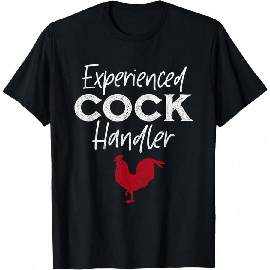 

Birthday Gift Funny Chicken Experienced C0ck Handler T-Shirt Mens T Shirt Mens Fitted Tshirts Unisex Soft Fabric Breathable C... S разноцветный