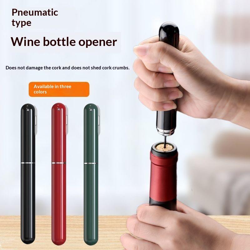 2-in-1 Luftpumpe Weinöffner Tragbar Stiftform ABS-Kunststoff Stift Luftdruck Rotwein Korkenzieher Küchenwerkzeuge Zubehör