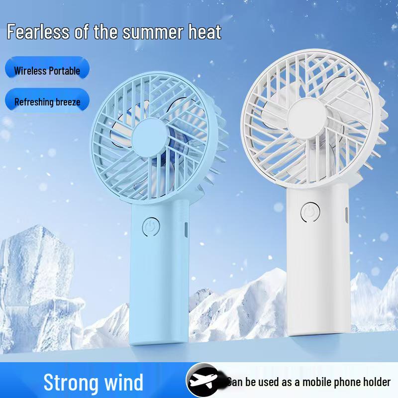 Portable Handheld Mini USB Fan with Phone Holder