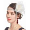 Zircon Tassel Masquerade Hair Band Exquisite Bridal Headdress Feather Headband  Stage Performance
