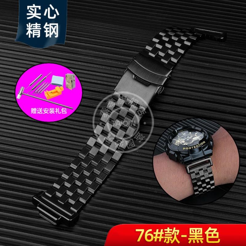 For Casio G-SHOCK GA110/100 GM2100 GA2100 watch strap DW-5600 GW-B5600 5610 Men metal Stainless steel Butterfly clasp watchband