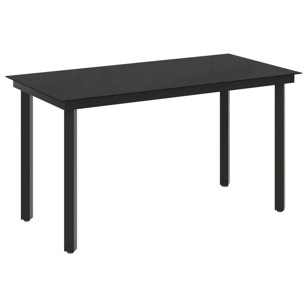 Sofa Table Set 7 pcs PE Rattan and Powder Coated Steel