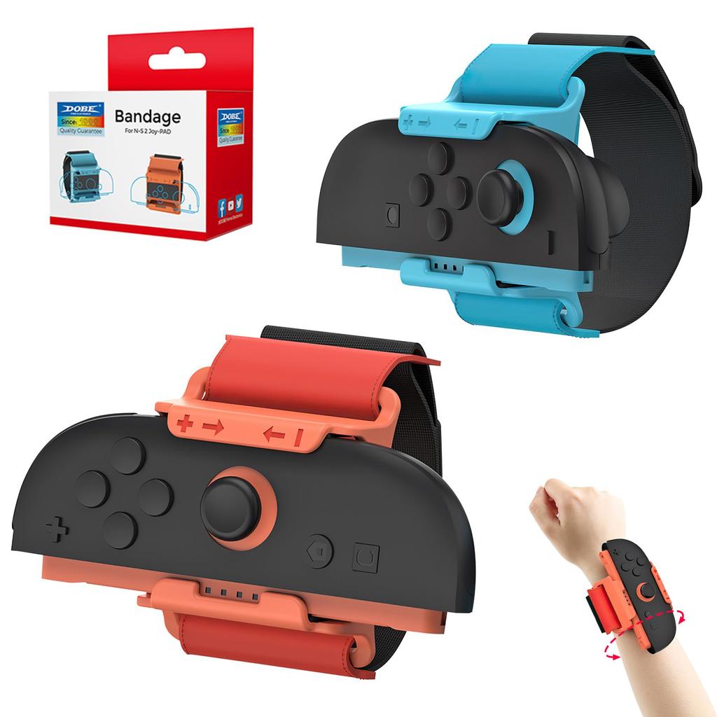 Adjustable Elastic Wristbands and Hand Straps for Switch 2 Controllers Improved Compatible with Controllers for Adults and Kids of Compatible with