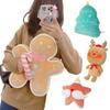 Hombre de Jengibre Navideño Alce Muñeco de Peluche Árbol de Navidad Estrella Cojín No Original Decoración del Hogar Juguete para Niños Navidad Regalo de Alta Calidad