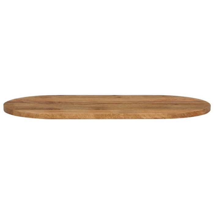 VidaXL Dessus de Table, Dessus de Table de Remplacement, Dessus de Rechange Salle à Manger, 120x50x2,5 cm Ovale Bois Massif 370148