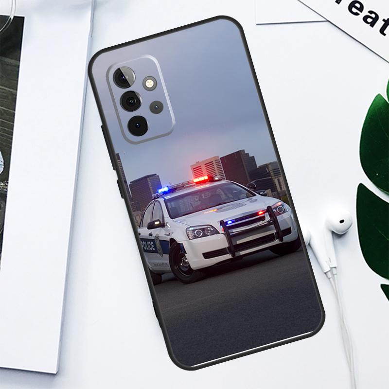 police car For Samsung Galaxy A34 A54 A14 A55 A35 A15 A53 A33 A13 A05 A06 A16 A22 A32 A52 Phone Case