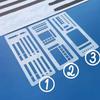 3-Pack Stencils Drafting Tools Reusable Templates Planner Stencils Drawing Checklist Stencils for Boxes Lines & Daily Planning