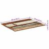 VidaXL Dessus de table rectangulaire 70x90 cm 15-16 mm Bois récupéré