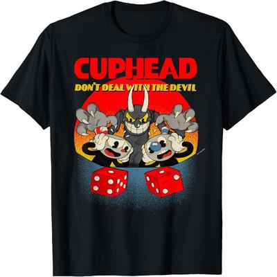 Cuphead Und Mugman Teufelswürfel Videospiel T-Shirt