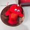 1/2 Pcs Cute Funny Muscle Lobster Simulation Food Plush Toy Stuffed Doll Keychain Backpack Pendant Bag Hang Ornament Couple Gift