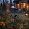 Spooky Seasonal Yard Accents Witch Garden Wind Spinner, Halloween Resin Statue Stake, Bats Weather Resistant Lawn Art And Spinner for Outdoor Pathway
