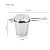Tea Infuser Stainless Steel Tea Strainer With Handle Tea Filter Fine Mesh Strainer Brewing Basket with Lid for Loose Leaf Tea