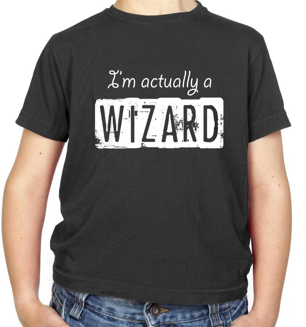

I m Actually A Wizard Kids T-Shirt - Magic - Magical - Fantasy - Potter - Wand 140