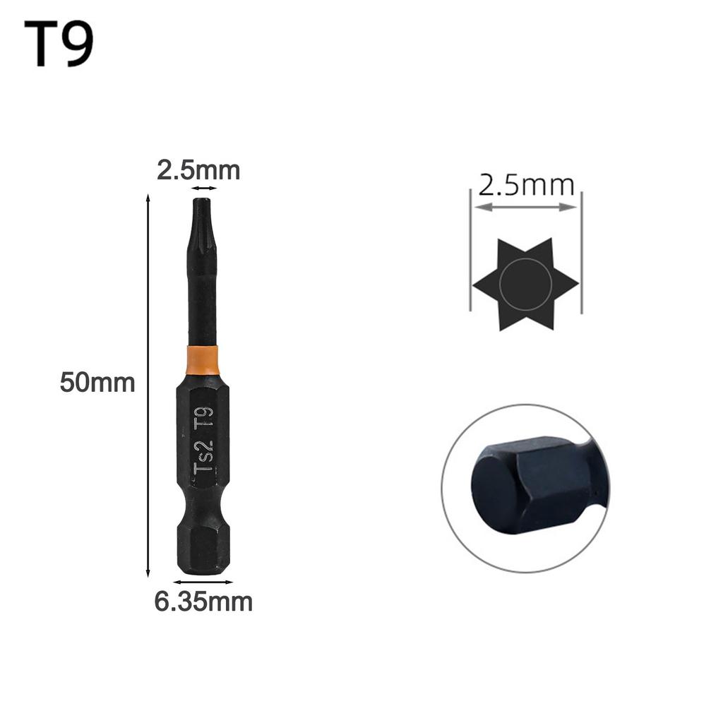 Magnetic Hex Head Drill Bits in 50mm Size Compatible with Multiple Tools