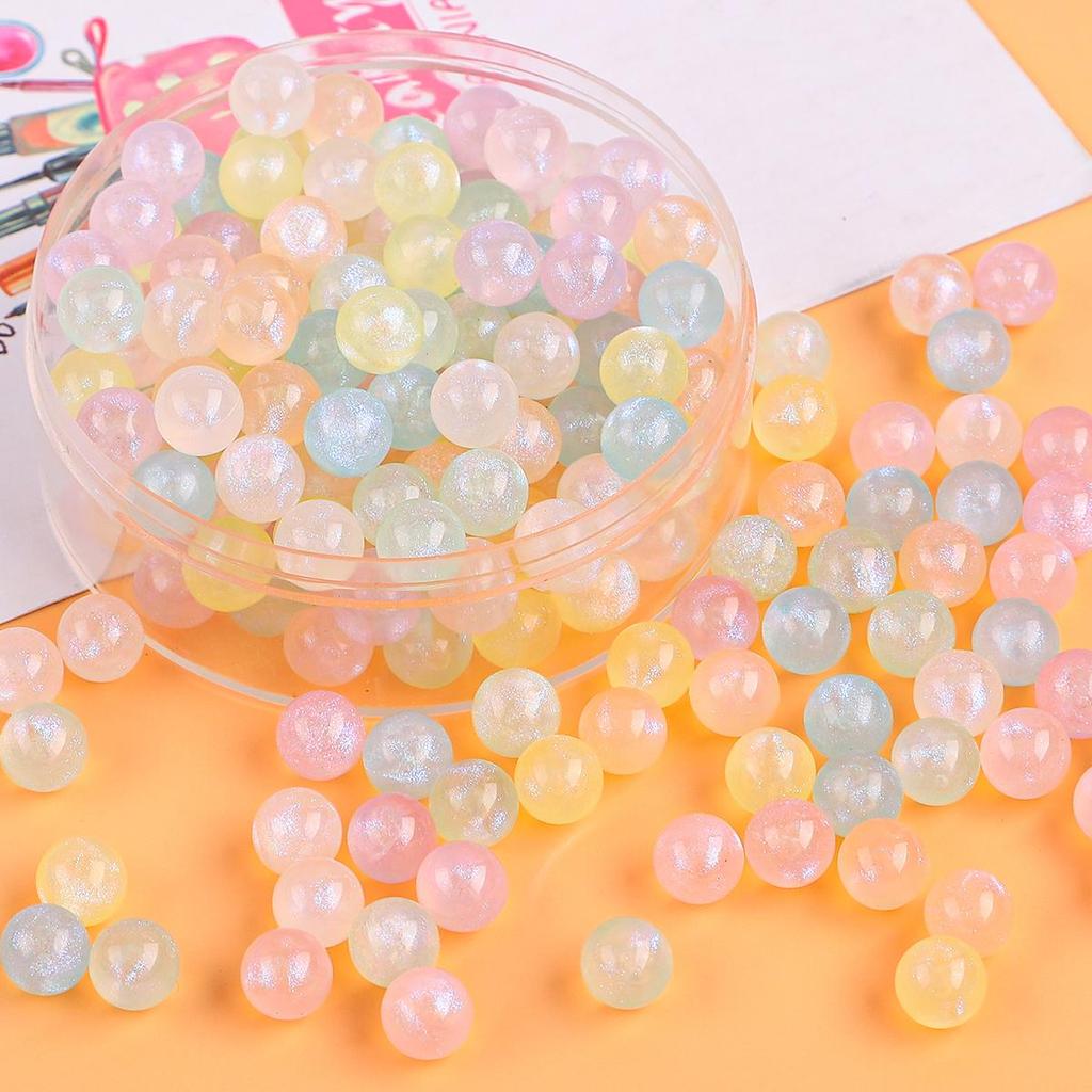 6/8mm 20g/Beutel Acryl Meerjungfrau Tränenperlen ohne Loch Runde Perlen für Schmuckherstellung DIY Charm Dekoration