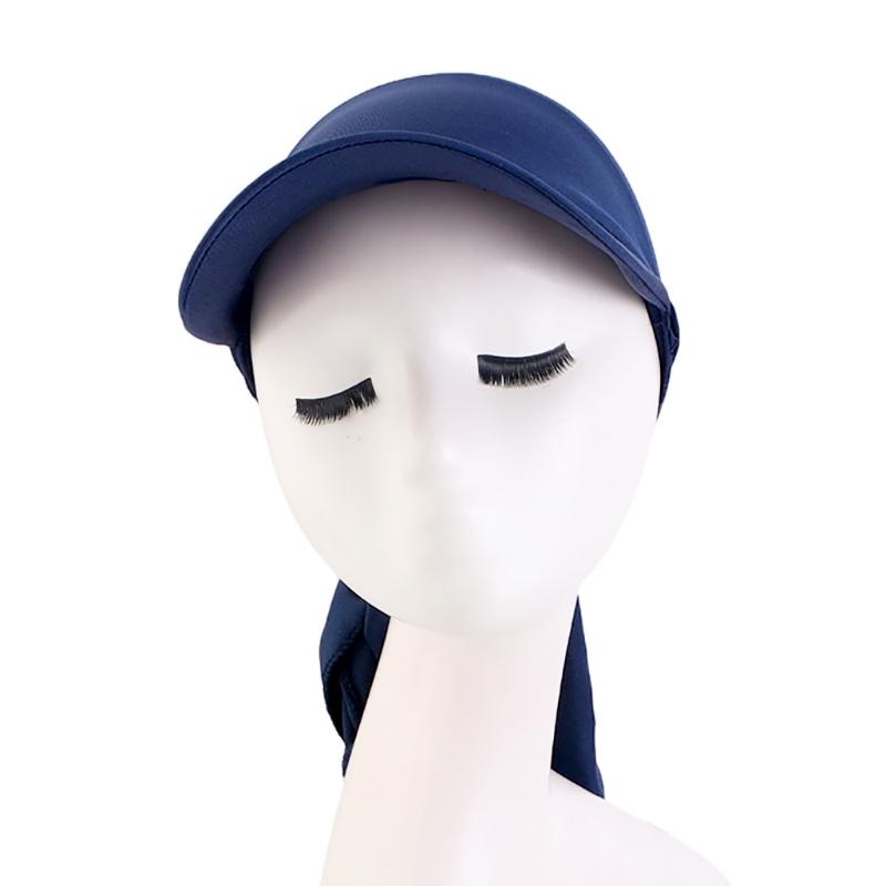 Woman Girl Baseball Hat with Self Tie Turban Adult Hot Day Hat Gathering Teens Sunproof Hat for Camping Travling Fishing