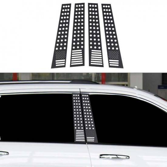 Window Pillar Post Cover Trim Decor For Jeep Grand Cherokee 11-20 Accessories