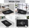 Black and White Boho Gothic Moon Doormat Home Decor Carpet for Living Room Kitchen Hallway Balcony Rugs Bathroom Anti-slip Mat