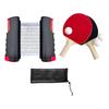 1 Set Tischtennis Schläger Set Einziehbares Netz Übung Tischtennis Set Schläger Bälle für Familie Heim-Fitnessstudio Spieler Reisen Sport