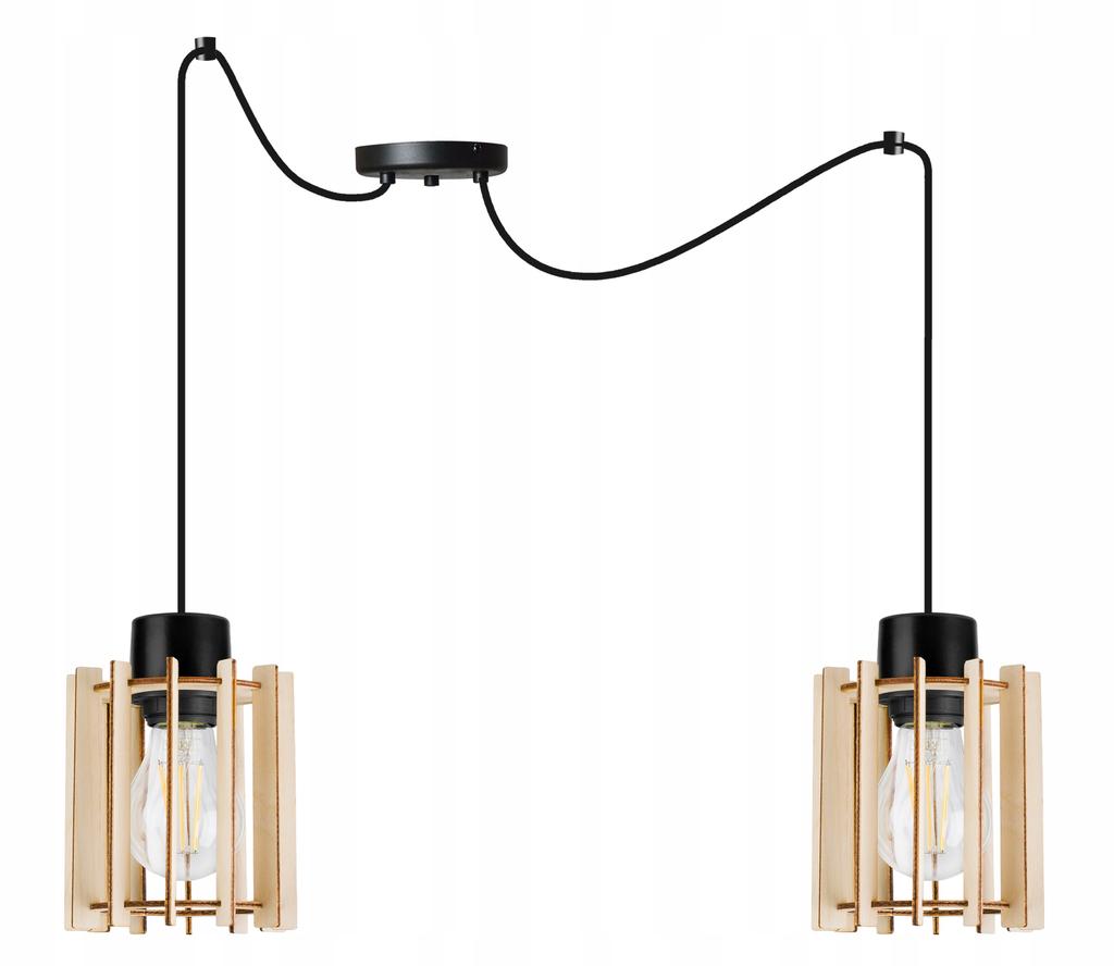 MODERN WOODEN LED CEILING HANGING LAMP