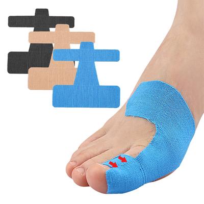 10 Stück/Set Vorgeschnitten Elastischer Zehenschutz Abriebfest Intramuskulärer Effekt Pflaster Großzehenballen Fixierungsstütze Sportbandage Tape