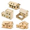 1/64 1/60 Miniature House Made of , Unpainted, Unique Ornament Accessory, DIY Building, Ready for