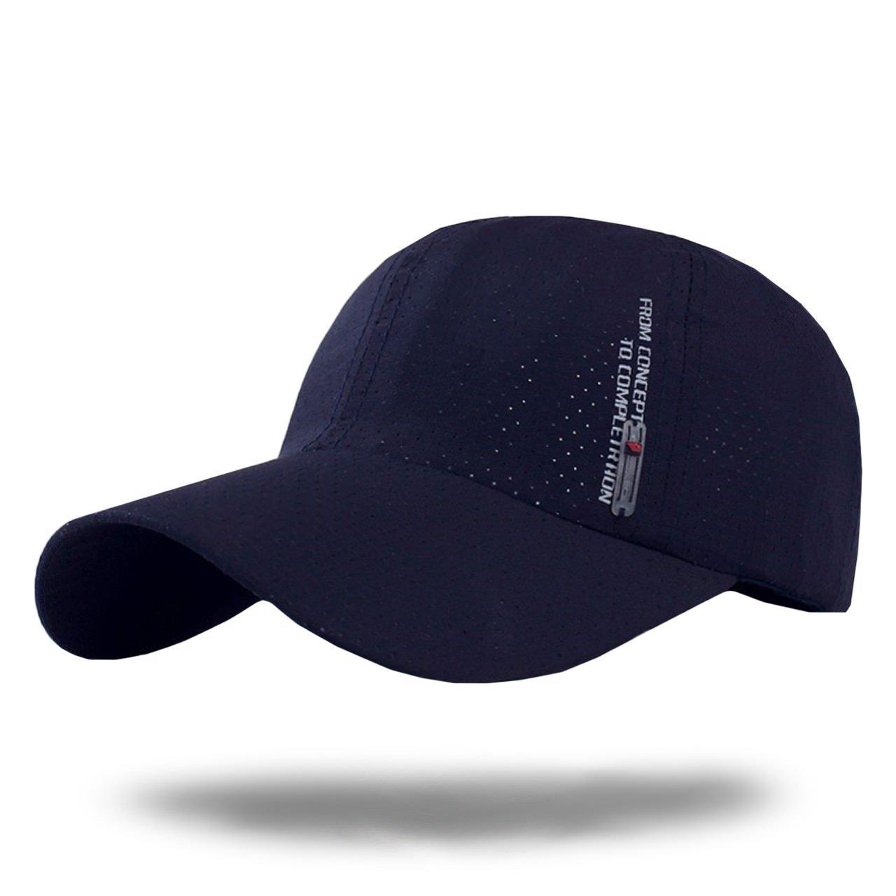 

WHITE FANG Hat Mesh Cap Logo Golf Running Sports Men Women CA013 (03Navy)