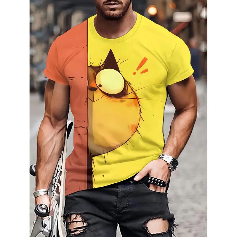 Summer Fashion Funny Casual T-shirt Daily Trend Hawaiian 3D Print Short Sleeve Tees Street Harajuku New Y2kTop