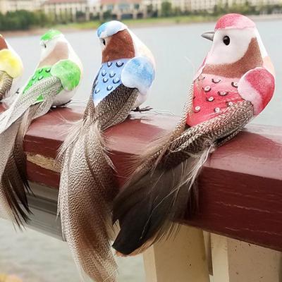 Sztuczne Pióro Piankowe Zwierzę Ptak Figurka Ornament Dekoracja Trawnika Ogrodu AVE