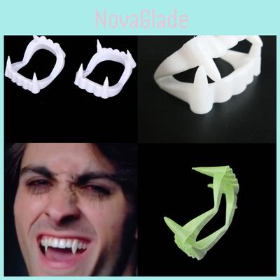 Halloween Party Costume Props Plastic White False Teeth Set Zombie Vampire Fangs Party Decoration Wawazhengfu