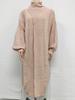 Plus Size Cable Knit Lapel Sweater Coat - Autumn/Winter Women's Loose Thick Knit Jacket