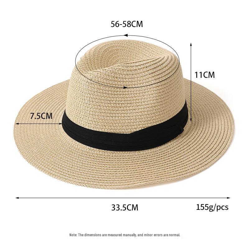 Stylish Summer Panama Straw Hat - Outdoor Sun Protection Jazz & Beach Hat