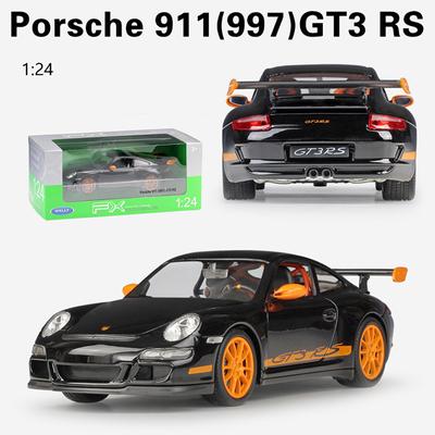 1/24 WELLY Porsche 911 GT3 RS 997 Supercar Alloy Car Simulator Modello Diecast Veicoli Giocattolo Ragazzo Compleanno Colleziona Giocattoli Regali