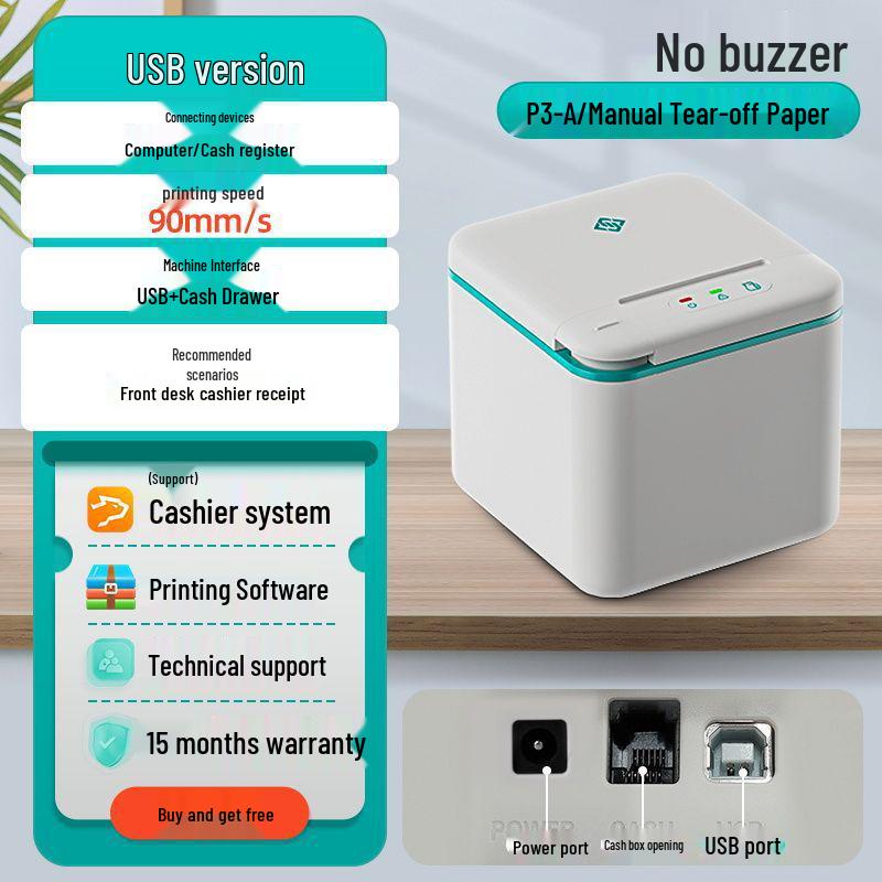 Bluetooth Thermal Receipt Printer for Kitchen & Front Desk Orders