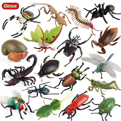Oenux Neues Insekten Tiermodell Schmetterling Biene Libelle Gottesanbeterin Ameise Schnecke Actionfiguren Spielzeug Sammlung Dekor Kinder Lernspielzeug