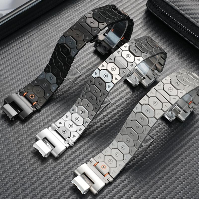 Cinturino a sgancio rapido per Casio G-SHOCK MTG-B3000B/BD Uomo cinturino in acciaio inossidabile modificato Braccialetto metallico sportivo alla moda