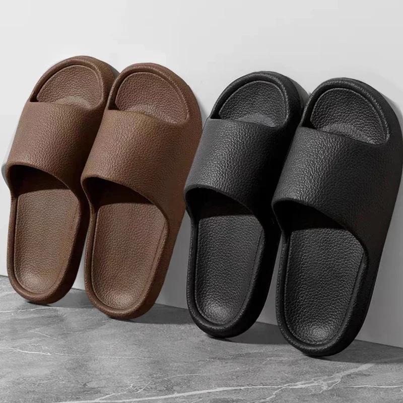 Weiche Sohle Wolken-Hausschuhe Dicke Plattform Indoor Outdoor Strandsandalen Sommer EVA Rutschfeste Flip-Flops Bequeme Herren-Hausschuhe