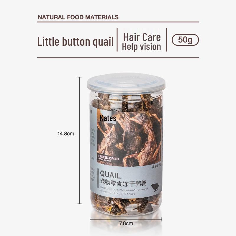 

Лиофилизированные перепелиные лакомства для питомцев: Лакомства, богатые питательными веществами, очищающие зубы и улучшающие шерсть для собак и кошек