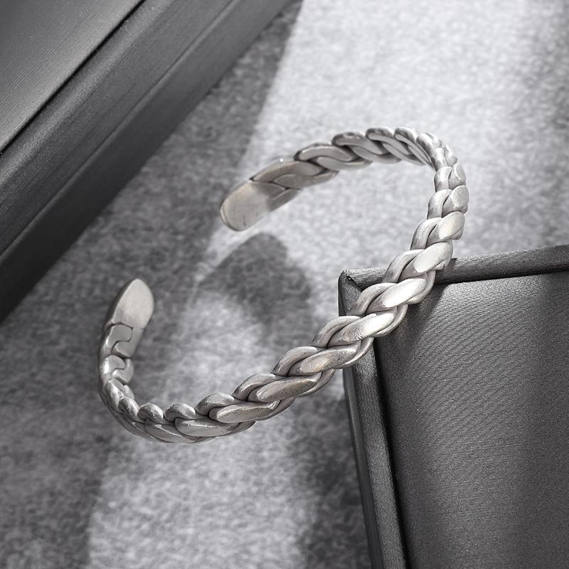 Personalized Retro Ethnic Pixiu Bangle for Men Women Stylish Cuff Bracelet Unique Jewelry Gift