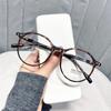 New Unisex Round Frame Glasses For Men Women  Anti-Blue Light Luxury Brand Green Leopard Optical Computer Reading Glasses