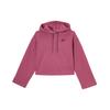 Besticktes Logo Locker Lässig Kurz Strick Hoodie Damen Hoodies Rosa Lila CJ3741-528