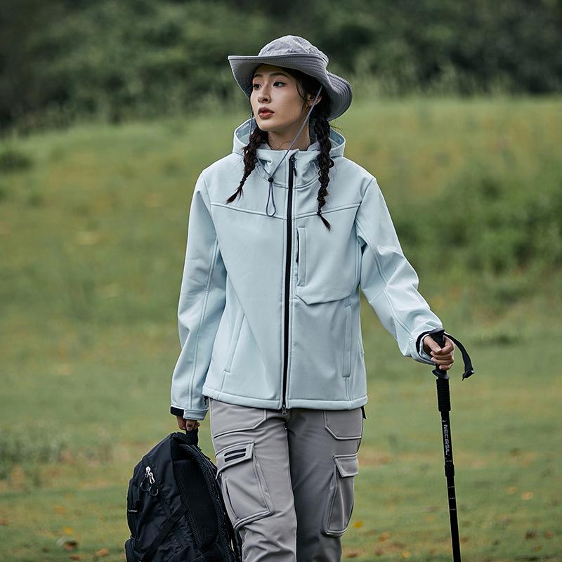 

Женская куртка софтшелл 24AW с водоотталкивающим покрытием: Легкое, ветрозащитное альпинистское пальто со штормовой подкладкой L