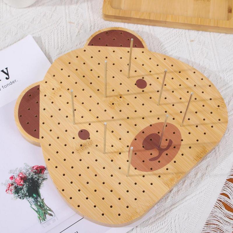 Blocking Board For Crocheting Handcrafted Wooden Blocking Board Wooden Crocheting Accessories With Board Base For Sewing