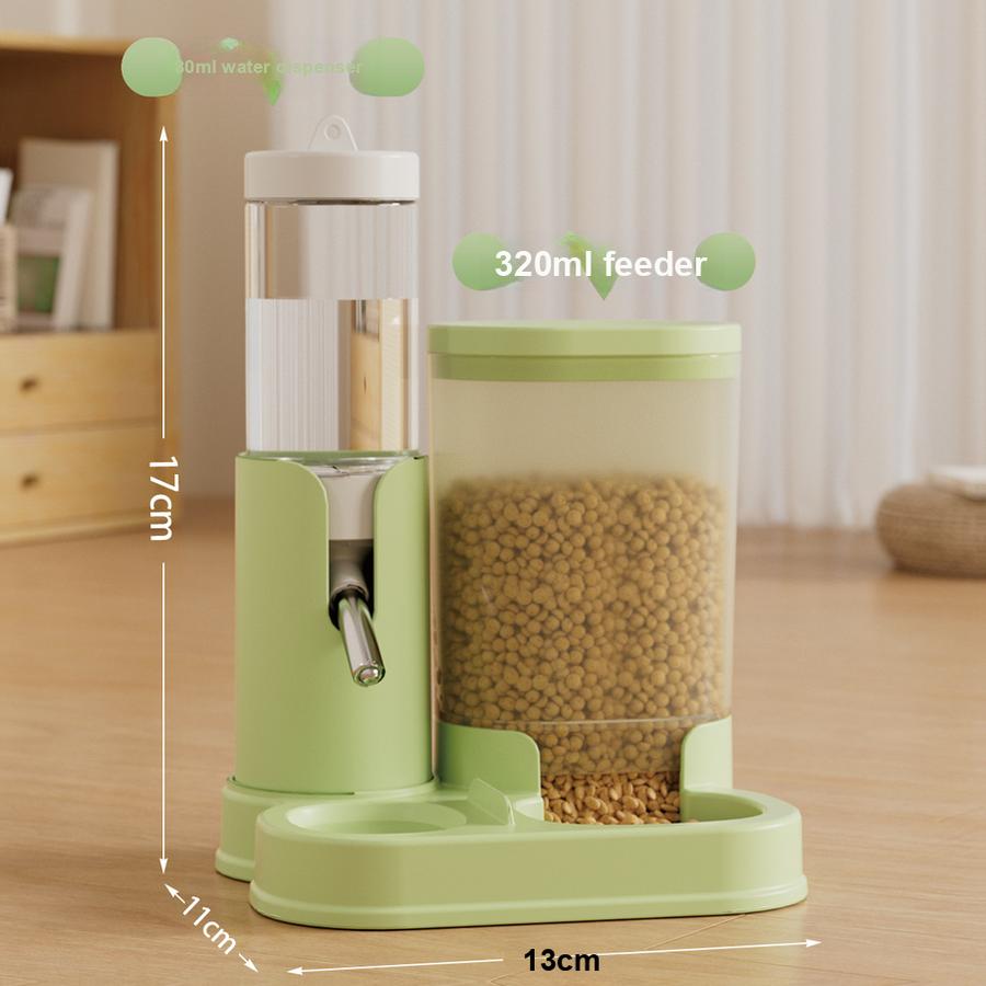 Automatischer Multifunktions-Wasser- und Futterspender für Hamster, Meerschweinchen, Kleintiere