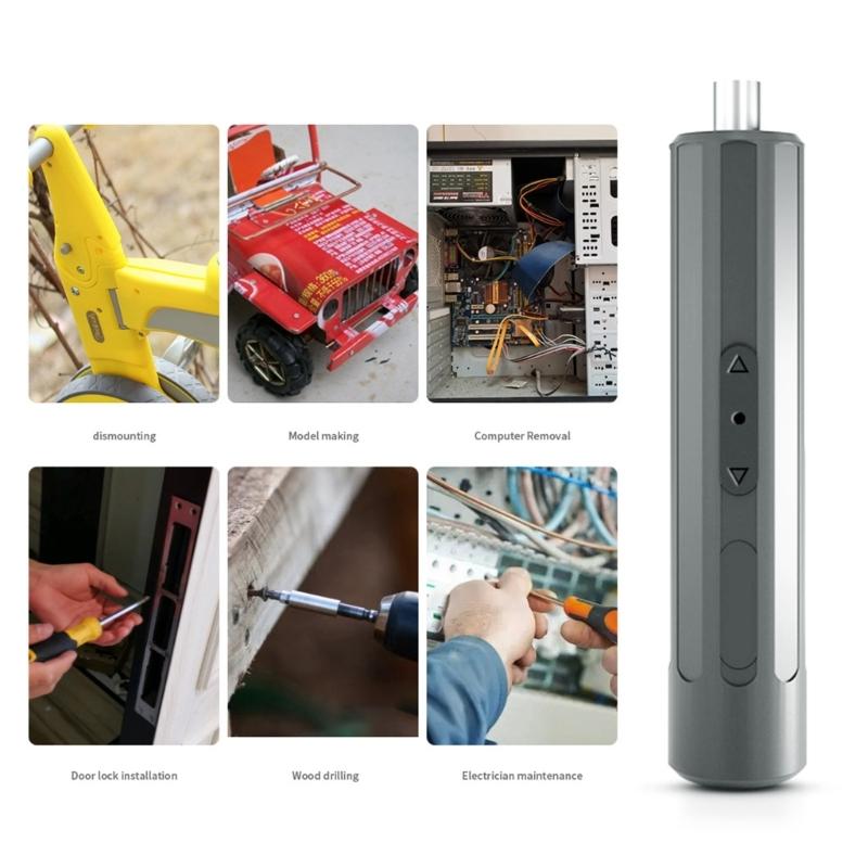Mini Electric Screw Driver Kits with Magnetic Bits Rechargeable Electric Screwdriver, Power Cordless Screwdriver Set