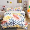 Abstract Animal Print Design Set  Kid'S And Adults' Bedroom Decor, Exquisite Three-Piece Bedding Set Gift