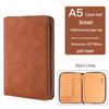 Custom Business Notebook with Zipper Bag - Multifunctional A6/B5 Notepad & Manager Folder