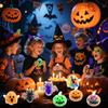 Novelty Tpr Halloween Bead Ball Pinch Music Ghost Bat Pumpkin Squeeze Release Creative Stress Relief Toy Festival Party Gifts