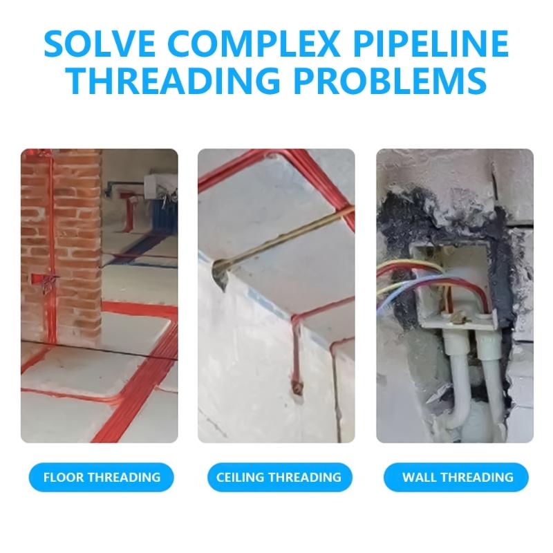 Wire Lead Threading Device Tool Fish Tape Cable Puller Electrical Wire Threader Electrical Spring Wire Threader